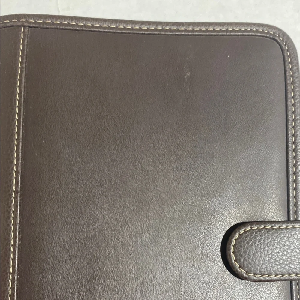 VGUC. Franklin Covey Brown Leather Planner